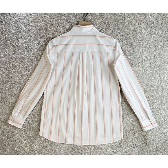 lafayette 148 New York Shirt Women's XS Button Striped Long Sleeve Poplin Blouse - Picture 2 of 7